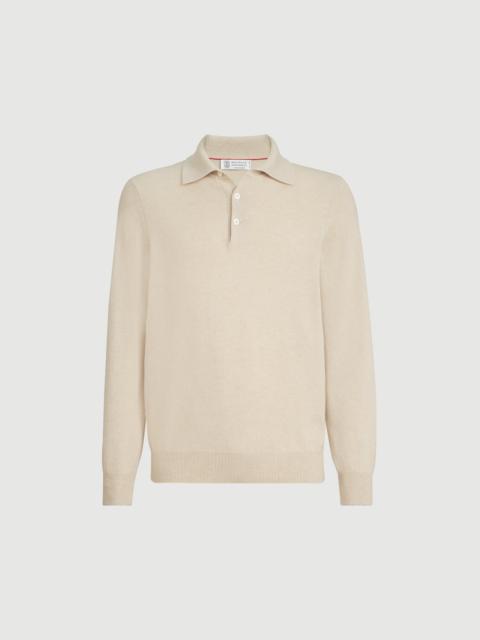 Brunello Cucinelli 긴 소매 폴로 셔츠
