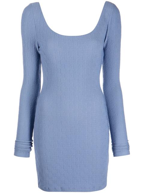 Alexander Wang embroidered-logo fitted dress