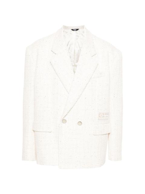 GCDS sequin-embellished tweed blazer