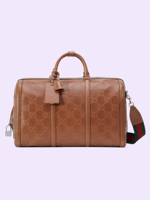 GUCCI GG embossed duffle bag