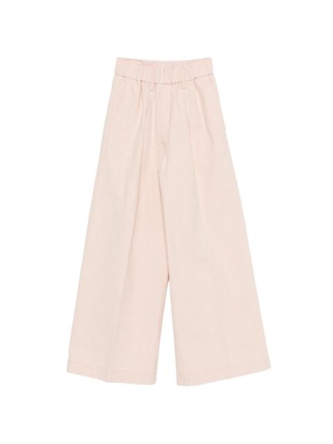 forte_forte elastic-waist palazzo pants