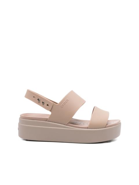 crocs double-strap platform sandals
