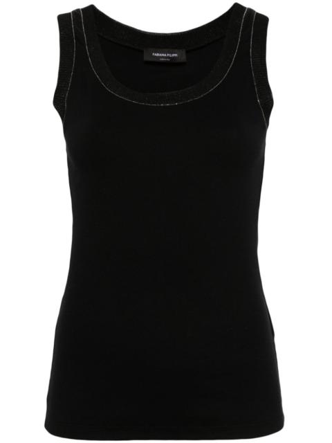 FABIANA FILIPPI studed scoop-neck tank top