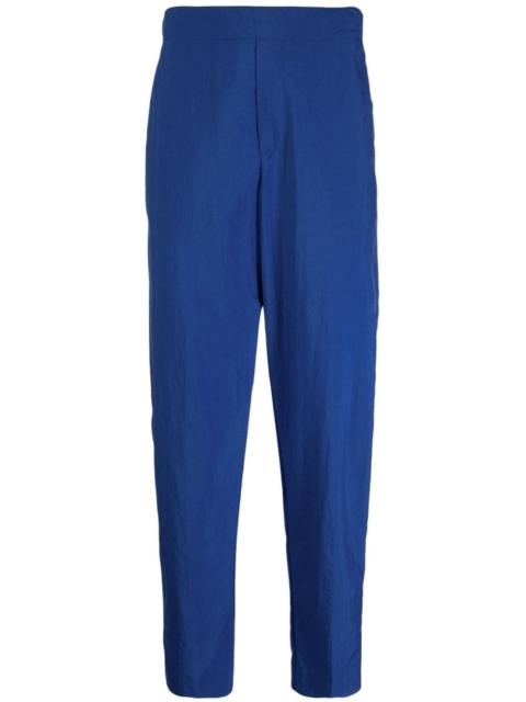 straight-leg cotton trousers