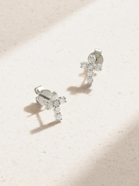 ANITA KO 18-karat White Gold Diamond Earrings