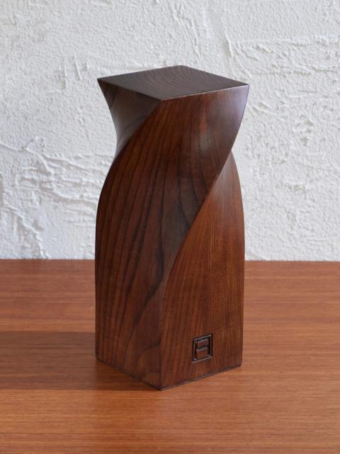 ASSOULINE Twist Wood and Suede-Trimmed Bookend
