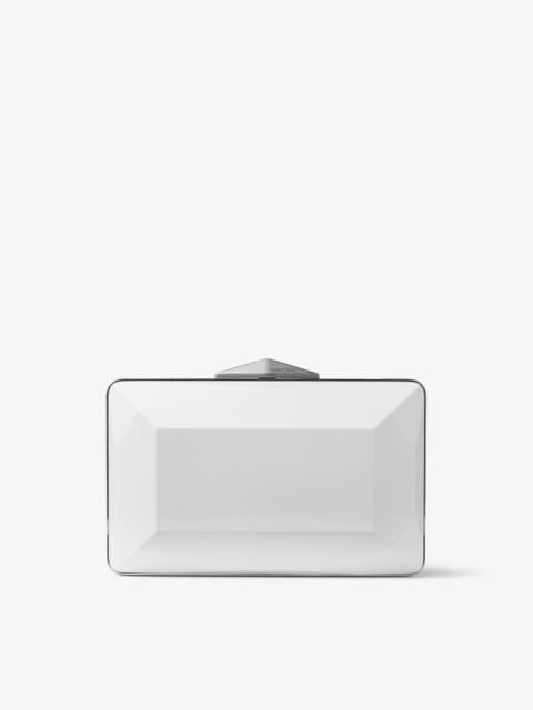 Diamond Box Clutch
Black and White Bi-Colour Acrylic Box Clutch Bag
