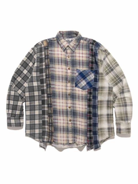 NEEDLES Rebuild by Needles Flannel Shirt -> 7 Cuts Shirt Assorted