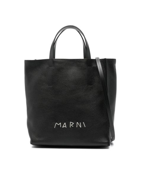 Marni logo-embroidered tote bag