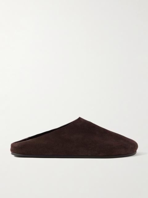 The Row Hudson Suede Mules
