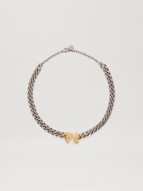 Palm Angels Black PA Monogram Bracelet 発送地国内 Palm Angels Cords Bracelet PA Monogram | REVERSIBLE