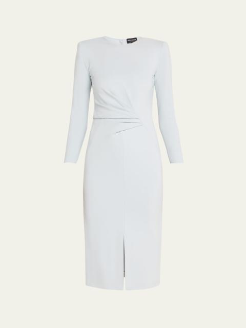 Milano Jersey Dress with Gathered Waist