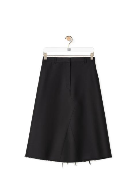 Loewe Midi skirt in wool and silk