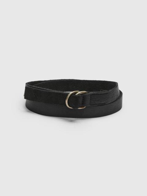 Guidi BLT17 Universal Belt in Black Full Grain Bison Leather