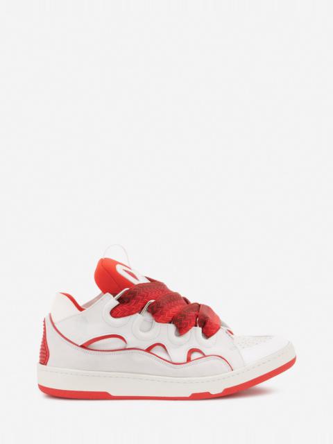 Lanvin LEATHER CURB SNEAKERS