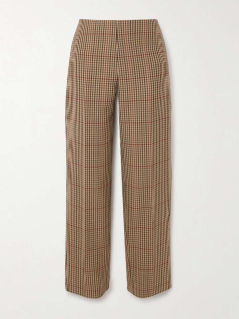 Dries Van Noten Checked wool straight-leg pants