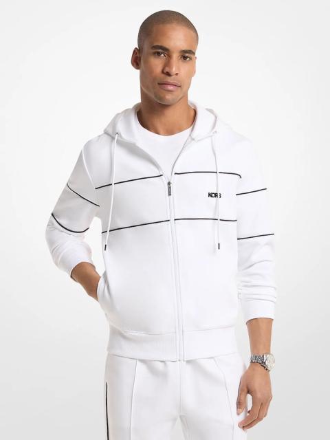 MICHAEL KORS Cotton Blend Zip-Up Hoodie