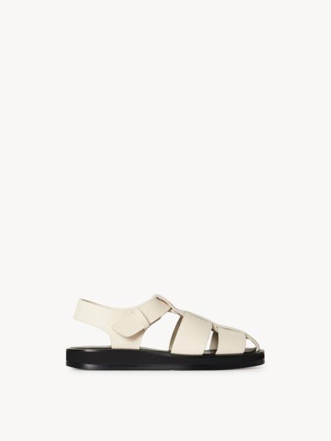 The Row Fisherman Sandal in Leather