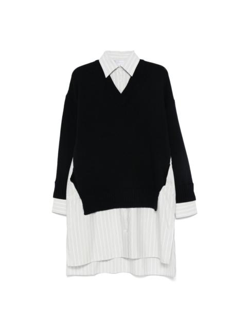 Stella McCartney crew-neck sweater shirt midi dress