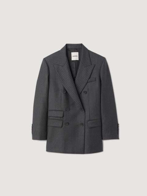Sandro Stripy suit jacket