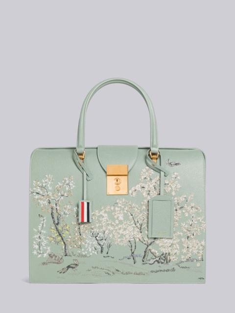 Thom Browne Pebble Grain Leather Toile Mr. Thom Bag