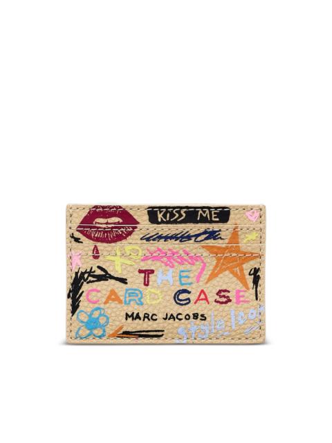 Marc Jacobs scribble leather card case