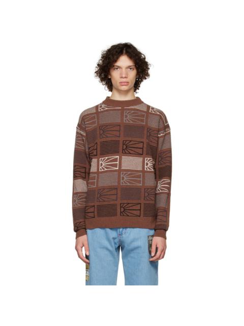 RASSVET Brown Jacquard Sweater