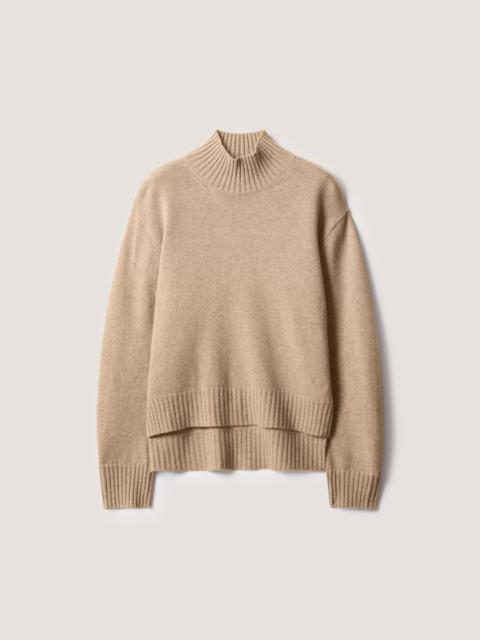 Maison Kitsuné PROFILE FOX MERINO MOCK NECK JUMPER