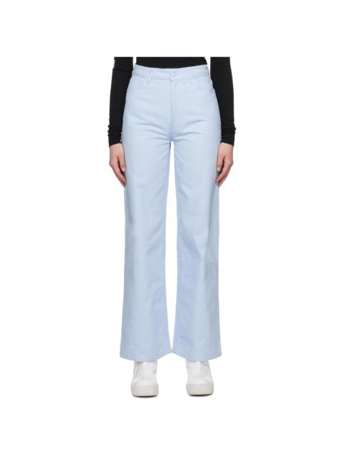 Raf Simons Blue Wide Leg Jeans