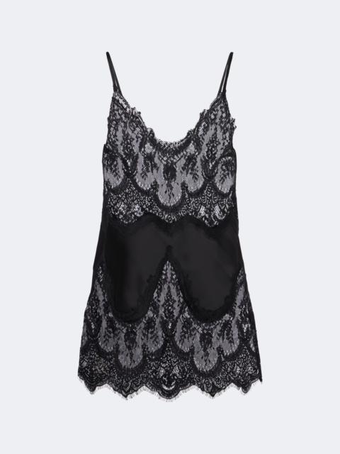 NORMA KAMALI Bias lace-trimmed satin camisole
