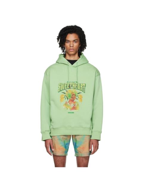 Ahluwalia Green Quadri Hoodie