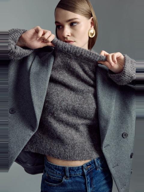 BARDOT Orlo Knit Jumper In Dark Grey