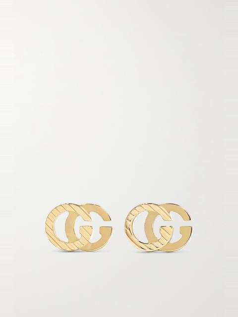 GG Running 18-karat gold earrings