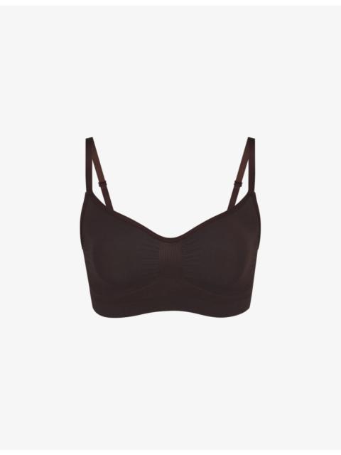 SKIMS Sculpting scoop-neck stretch-woven bra