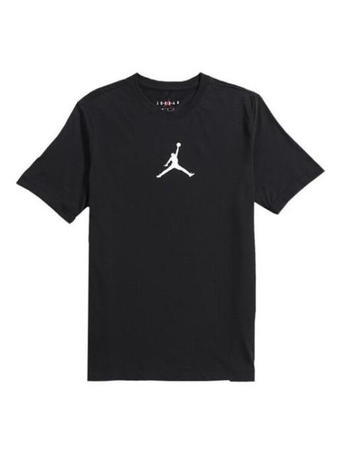 Jordan Air Jordan Flying Man Breathable Athleisure Casual Sports Short Sleeve Black BQ6741-010