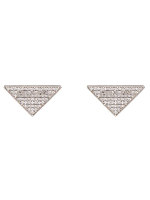 Crystal Logo Jewels zirconia earrings
