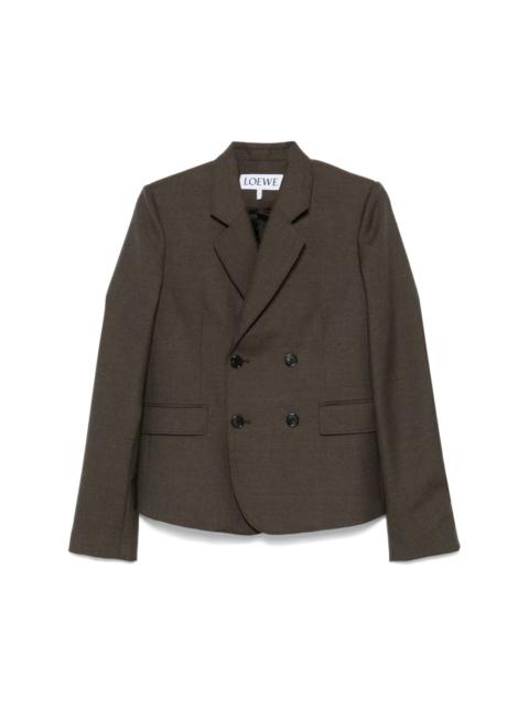 ジャケット LOEWE Melange twill blazer Loewe Split-Back Blazer Jacket with Tie Detail