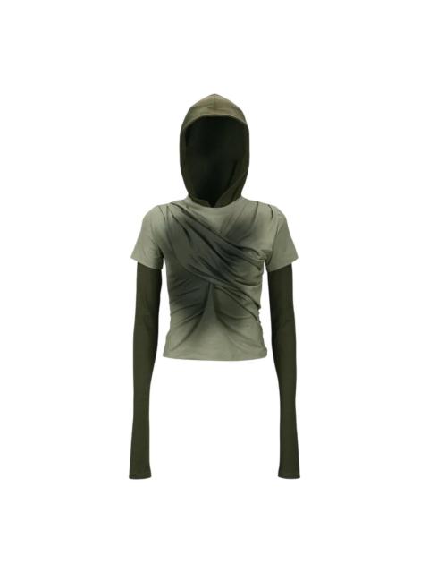 Andersson Bell Gathered Hoodie Jersey Top