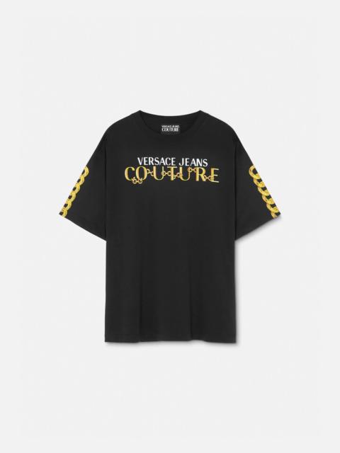 VERSACE JEANS COUTURE Chain Logo T-Shirt
