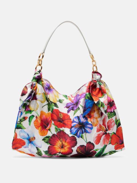Dolce & Gabbana Medium floral satin tote bag