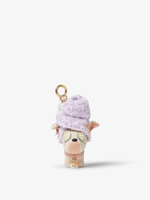 FENDI Itina Fendi Charm Beige and pink microfiber charm