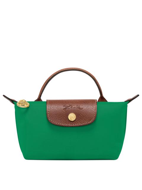 Longchamp Le Pliage Original Pouch with handle Green - Recycled canvas