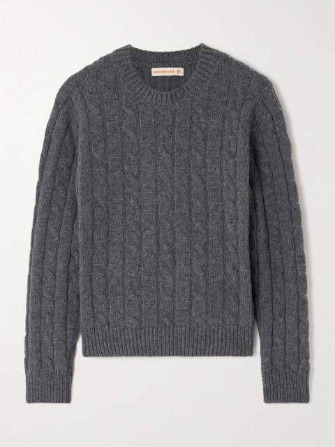 &DAUGHTER Cable-knit wool sweater Gray