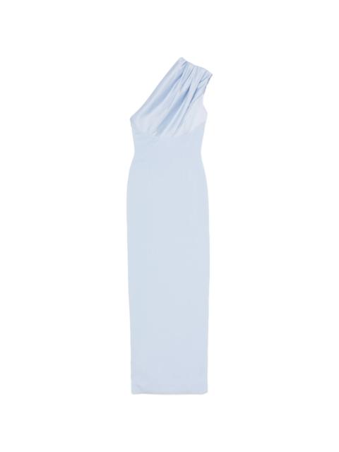 SOLACE LONDON Solace London Gracie One-shoulder Draped Maxi Dress