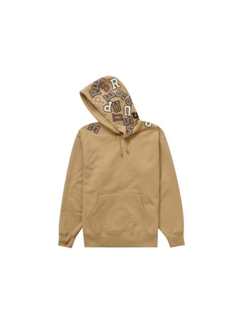 Supreme Supreme Scattered Appliqué Hooded Sweatshirt Dark Tan