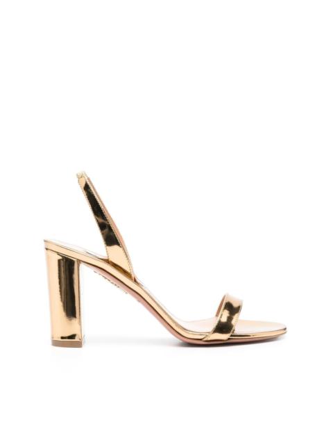 AQUAZZURA So Nude block-heel sandals