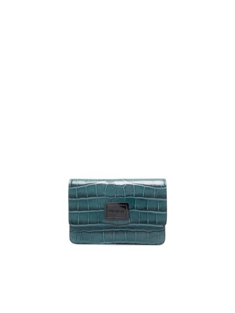 Zadig & Voltaire Le Cecilia crocodile-effect cardholder