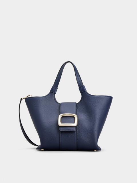 Roger Vivier Viv' Choc Mini Shopping Bag in Leather