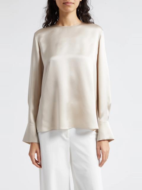 Long Sleeve Silk Top