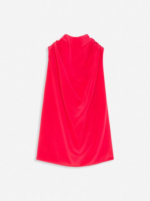 SLEEVELESS DRAPED TOP